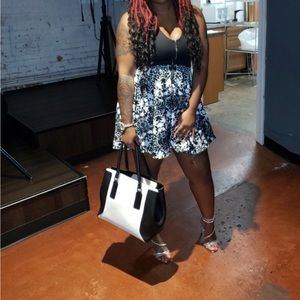 Black and white dress